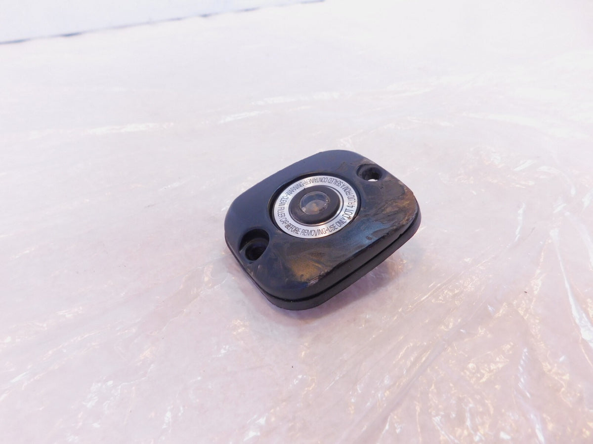 Harley Dyna Wide Glide Street Fat Bob Brake Master Cylinder Black Cover Cap Lid - C3 Cycle