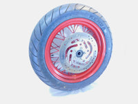 Harley Davidson Dyna Super Glide Custom & Low Rider Laced Rear Wheel Rim & Tire - C3 Cycle
