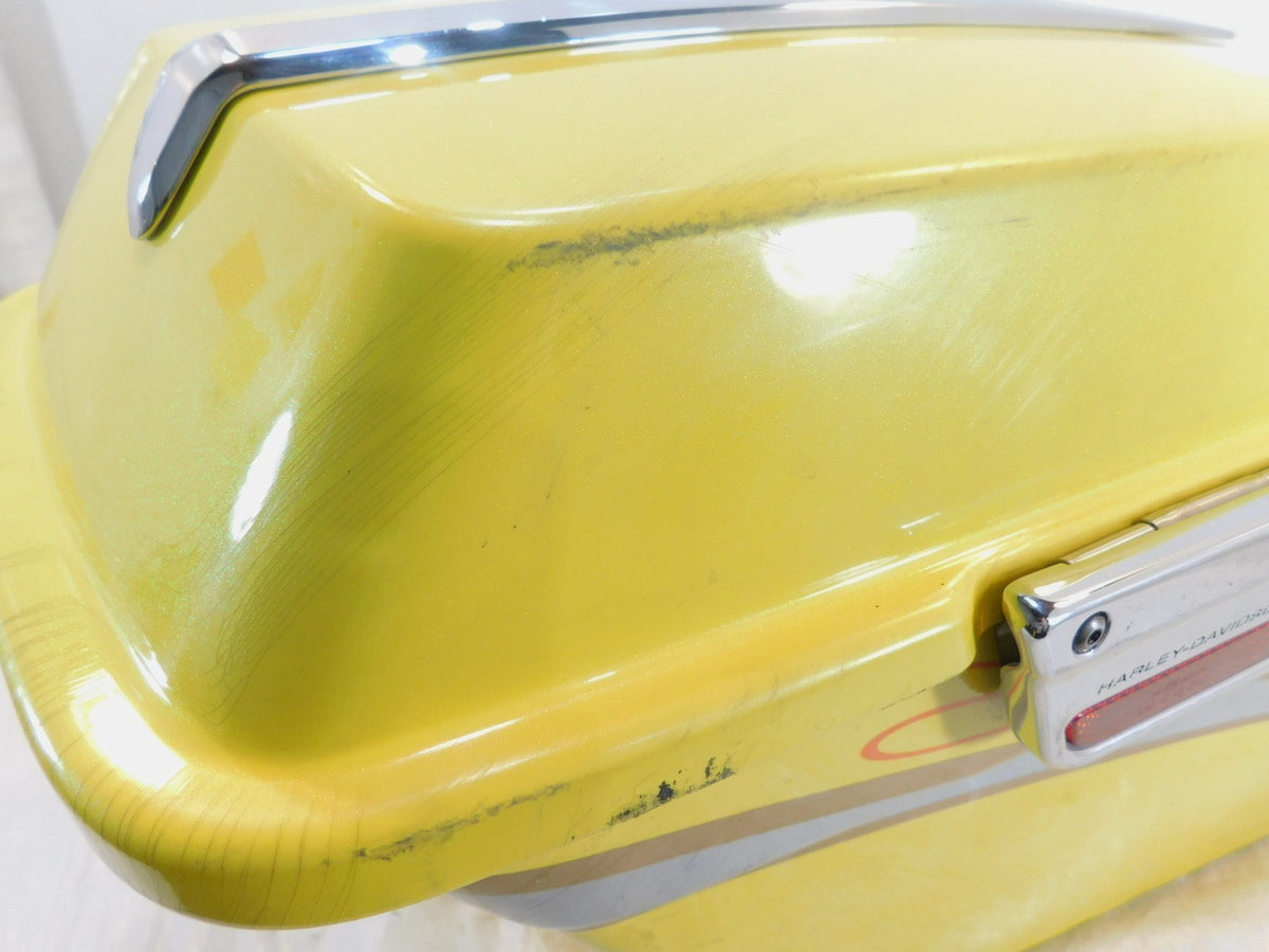 Harley Right Left Road King Street & Electra Glide CVO Sunrise Yellow Saddlebags - C3 Cycle