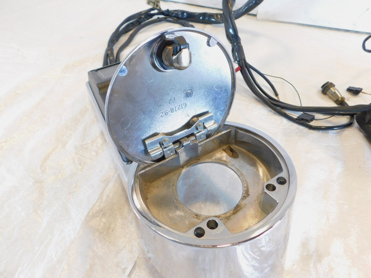 Harley Electra Glide FLHTC Chrome Fuel Tank Console w/ CB Control & Speaker - C3 Cycle