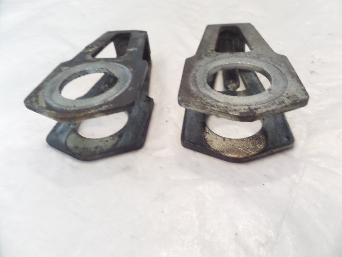 Ducati Scrambler & Monster Swingarm Rear Axle Chain Adjuster Puller Brackets - C3 Cycle