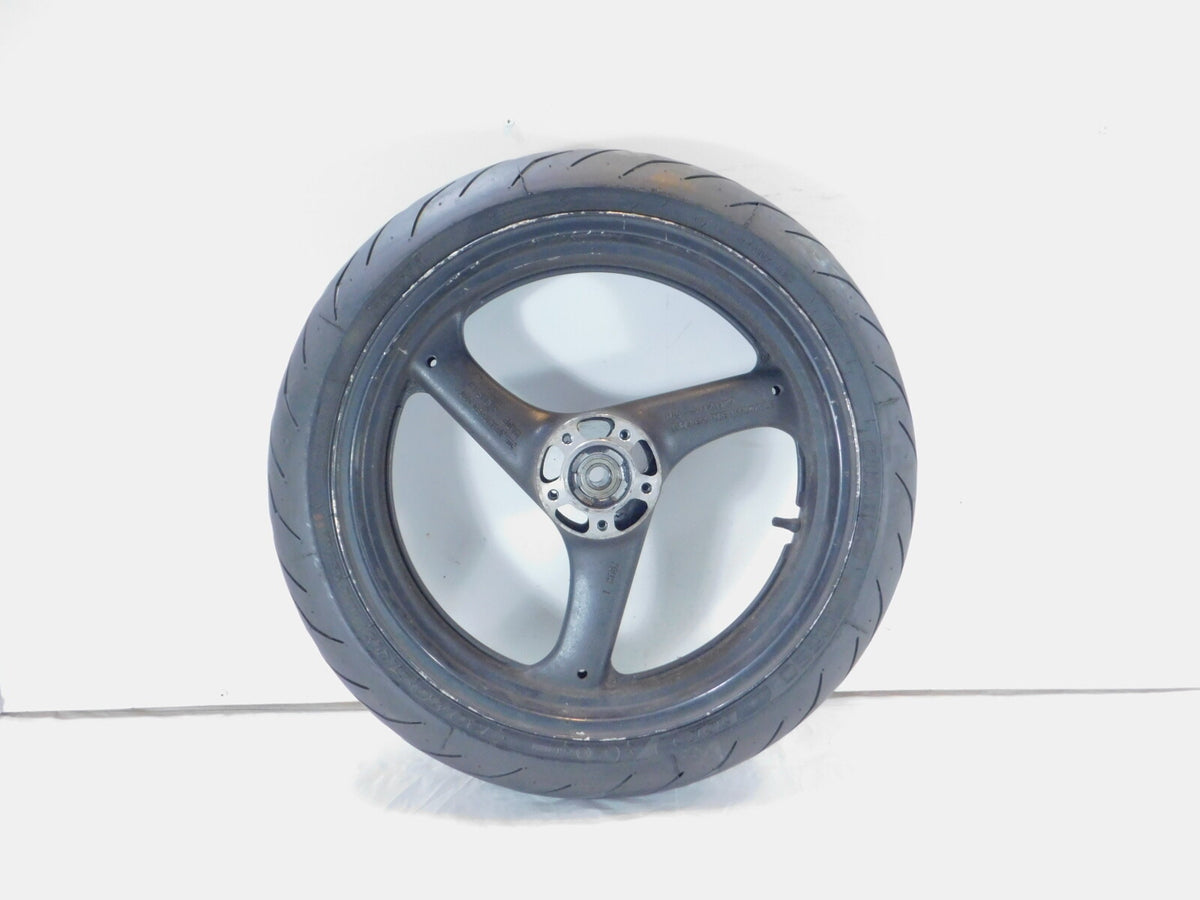 1994-1996 Suzuki RF600R RF600 Black Front Hub 3 Spoke Cast Rim Wheel & Tire - C3 Cycle