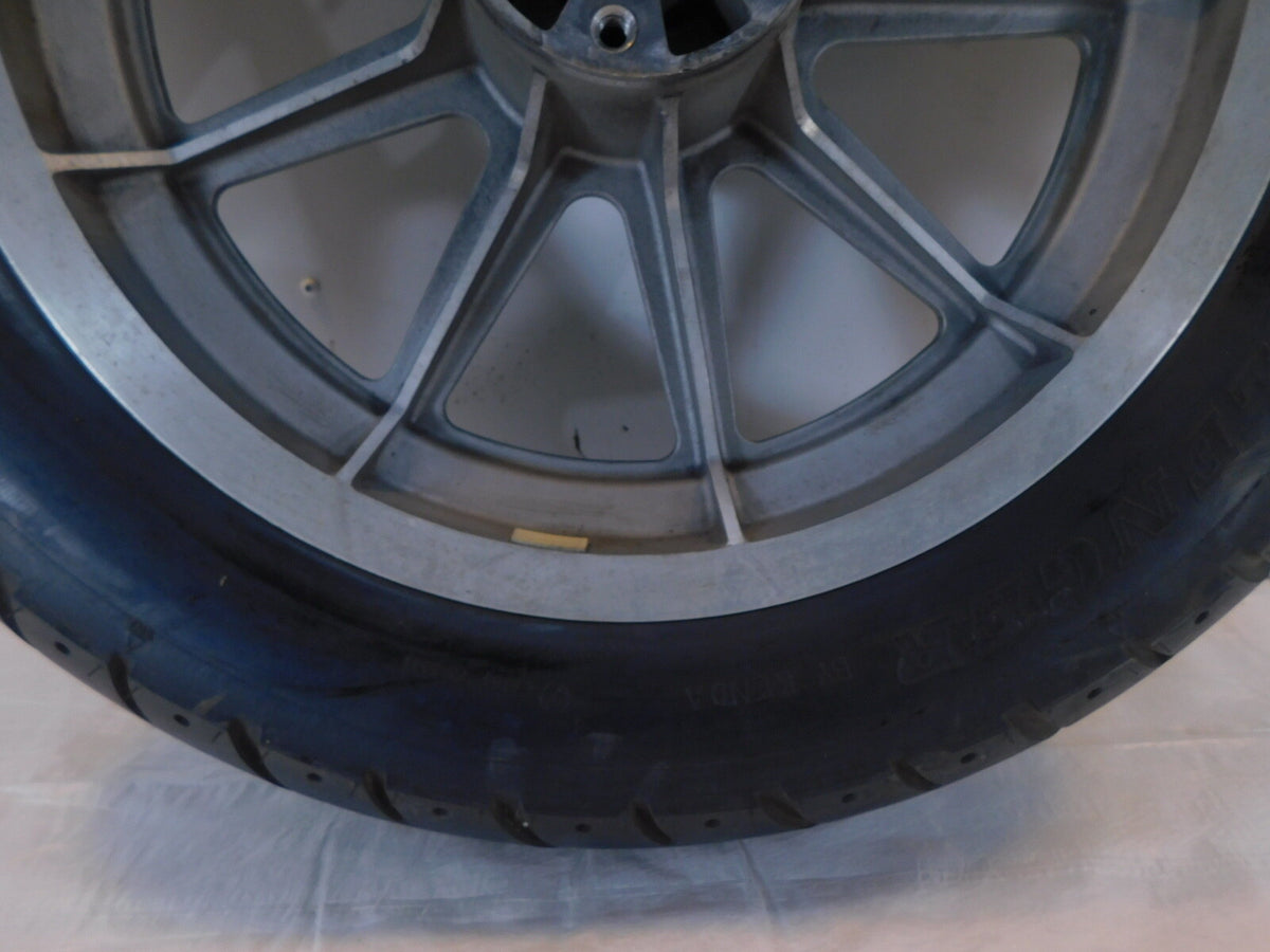 Harley Davidson Dyna Softail Sportster 883 1200 Silver Cast Rear Tire Wheel Rim - C3 Cycle