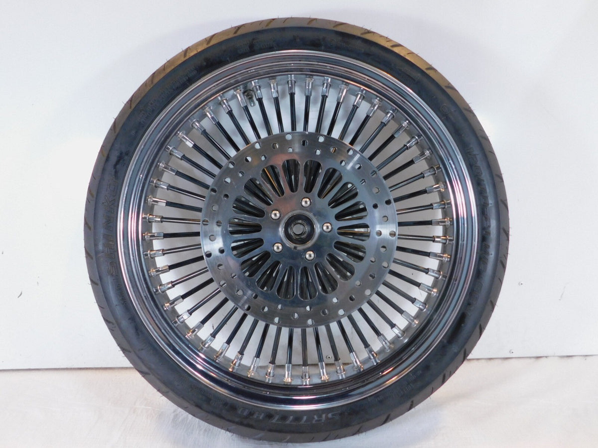Harley Davidson EVO Touring Electra Glide Chrome Laced Front Wheel Rim & Tire