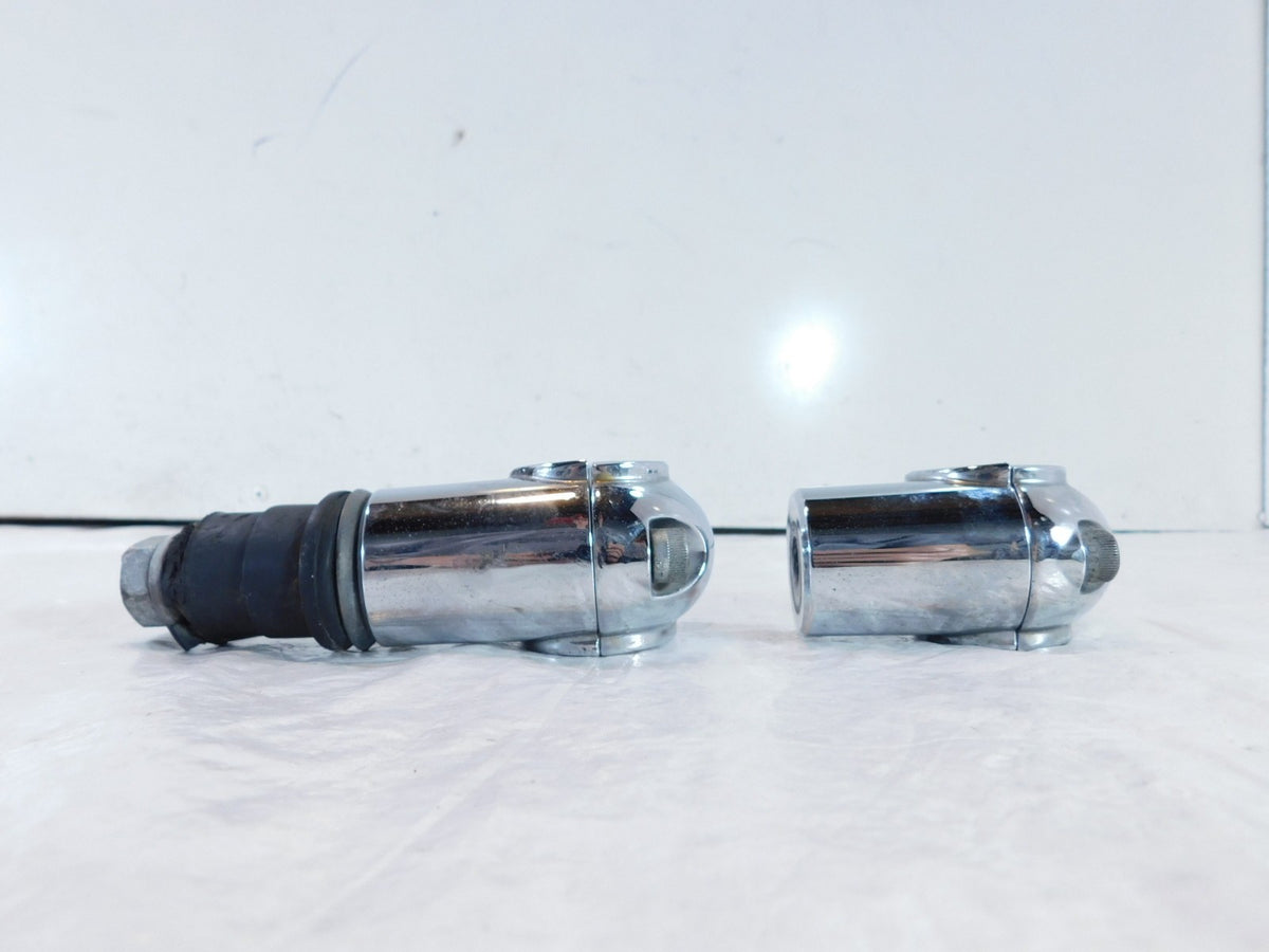 2007-2010 Harley Davidson Softail Custom FXSTC Chrome Handlebar Risers & Clamps - C3 Cycle
