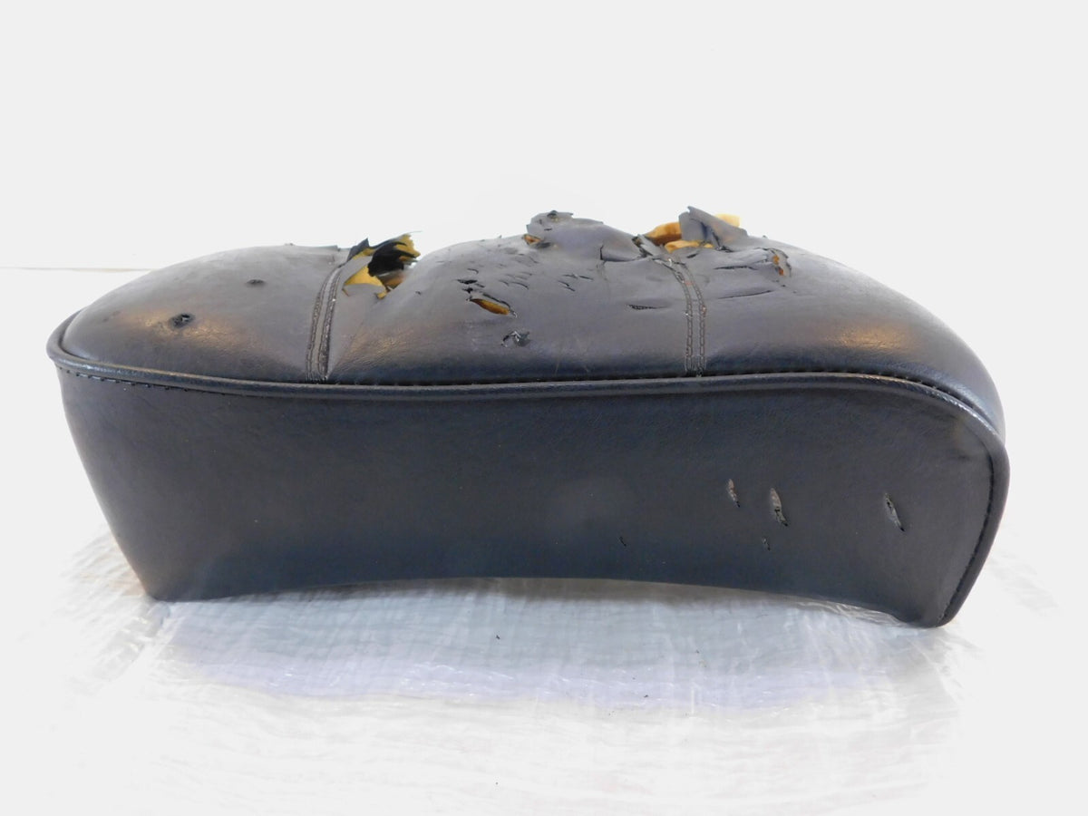 1986-2001 Suzuki Savage 650 LS650 Black Rear Back Passenger Pillion Seat - Torn - C3 Cycle