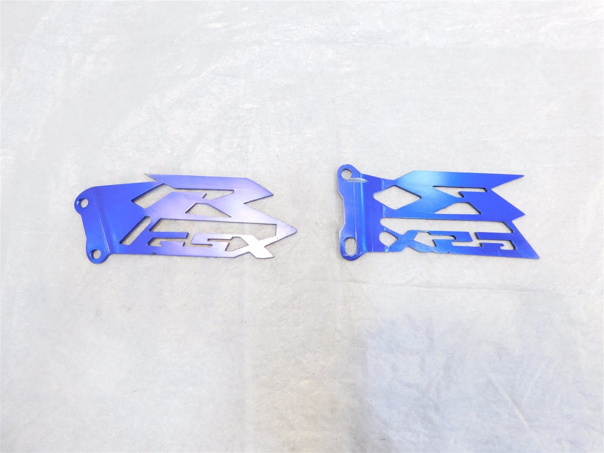 Suzuki GSXR600 GSX-R600 & GSXR750 Left/Right Front Foot Rest Peg Heel Guard Fins - C3 Cycle
