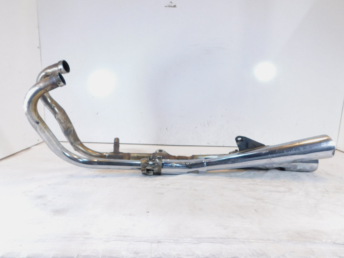 Honda CB1000 Chrome Rear Engine Left Exhaust Header Pipes & Mufflers -Damaged - C3 Cycle