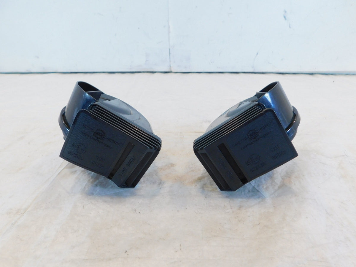 Harley Davidson Touring Dyna Softail & Sportster Black Moto Horn Dual Horns - C3 Cycle