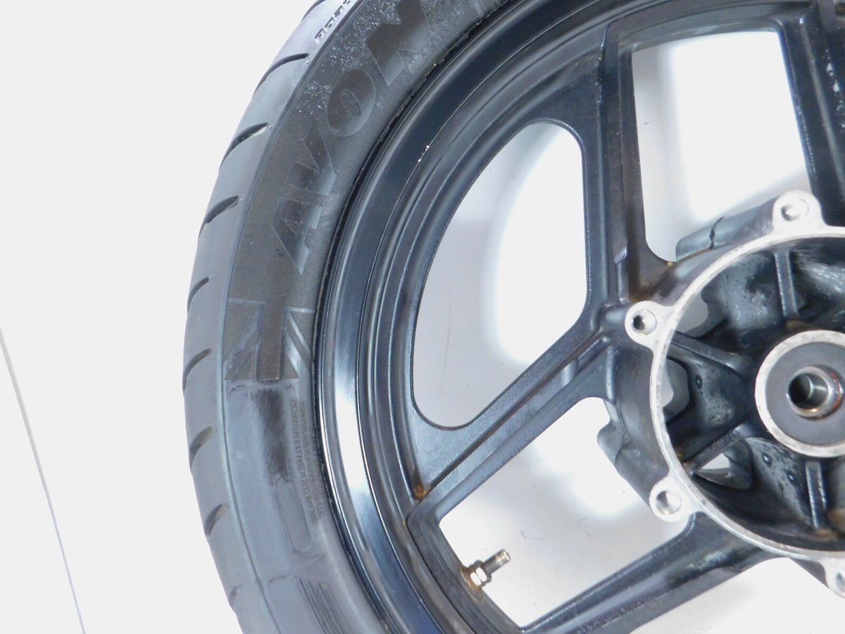 1986 & 1987 Kawasaki Ninja 1000 1000R ZX1000 GPZ Black Front Wheel Rim & Tire - C3 Cycle