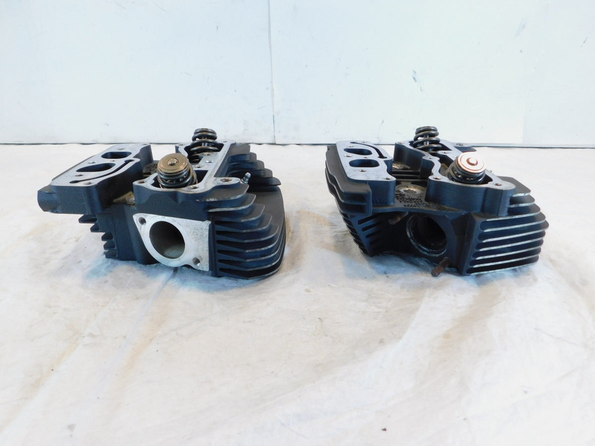 2005 Harley Davidson Softail & Dyna Black Cylinder Heads w/ Springs & Valves - C3 Cycle