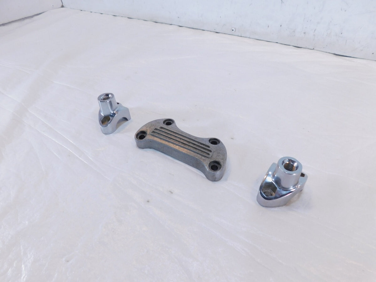 Harley Davidson Sportster 883 1200 Top Chrome Handlebar Handle Bar Riser Bracket - C3 Cycle