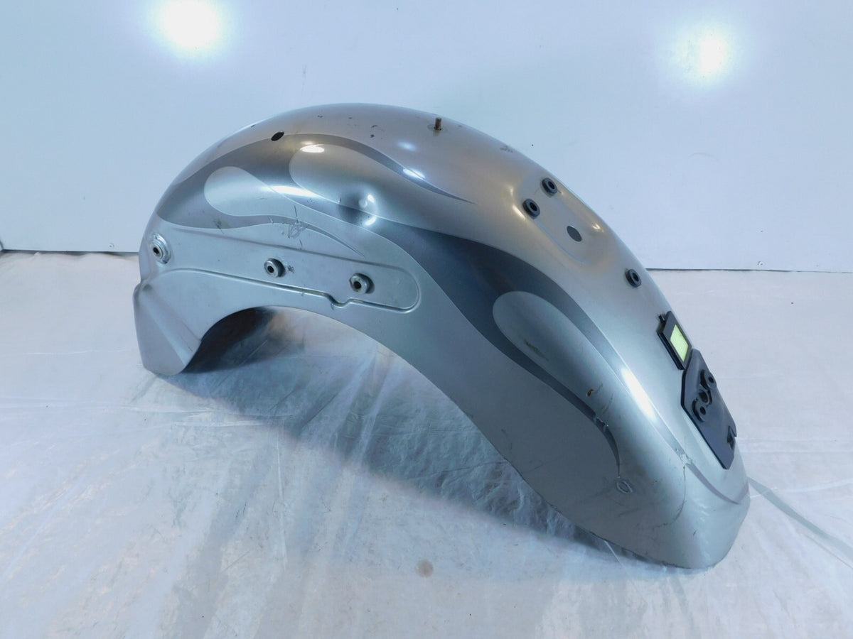 2000-2003 Honda VT1100C2 Shadow Sabre 1100 Gray Flames Rear Wheel Cover Fender - C3 Cycle