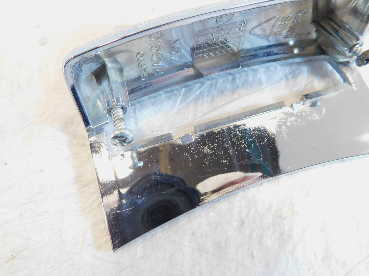 Piaggio Vespa LX LXV 50 125 150 Chrome Rear License Plate Light Cover w/ Lens - C3 Cycle