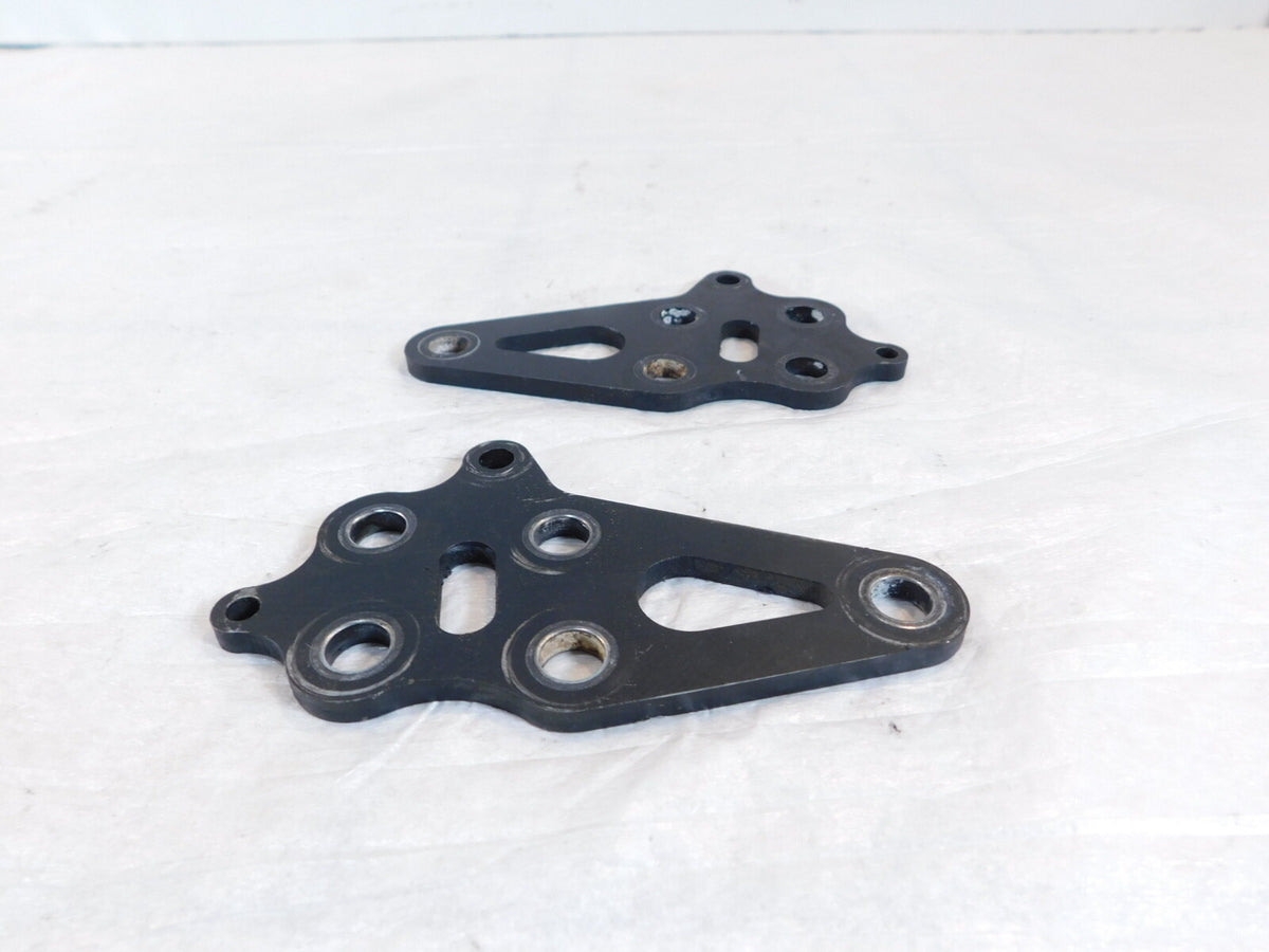 Pair Black 2008-2016 Polaris Victory Vision Engine Motor Mount Rear Brackets - C3 Cycle