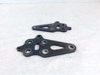 Pair Black 2008-2016 Polaris Victory Vision Engine Motor Mount Rear Brackets - C3 Cycle