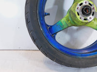 2000-2005 Kawasaki ZR-750 ZR750 ZR-7S ZR-7 ZR7 Green Front Wheel Rim & Tire - C3 Cycle