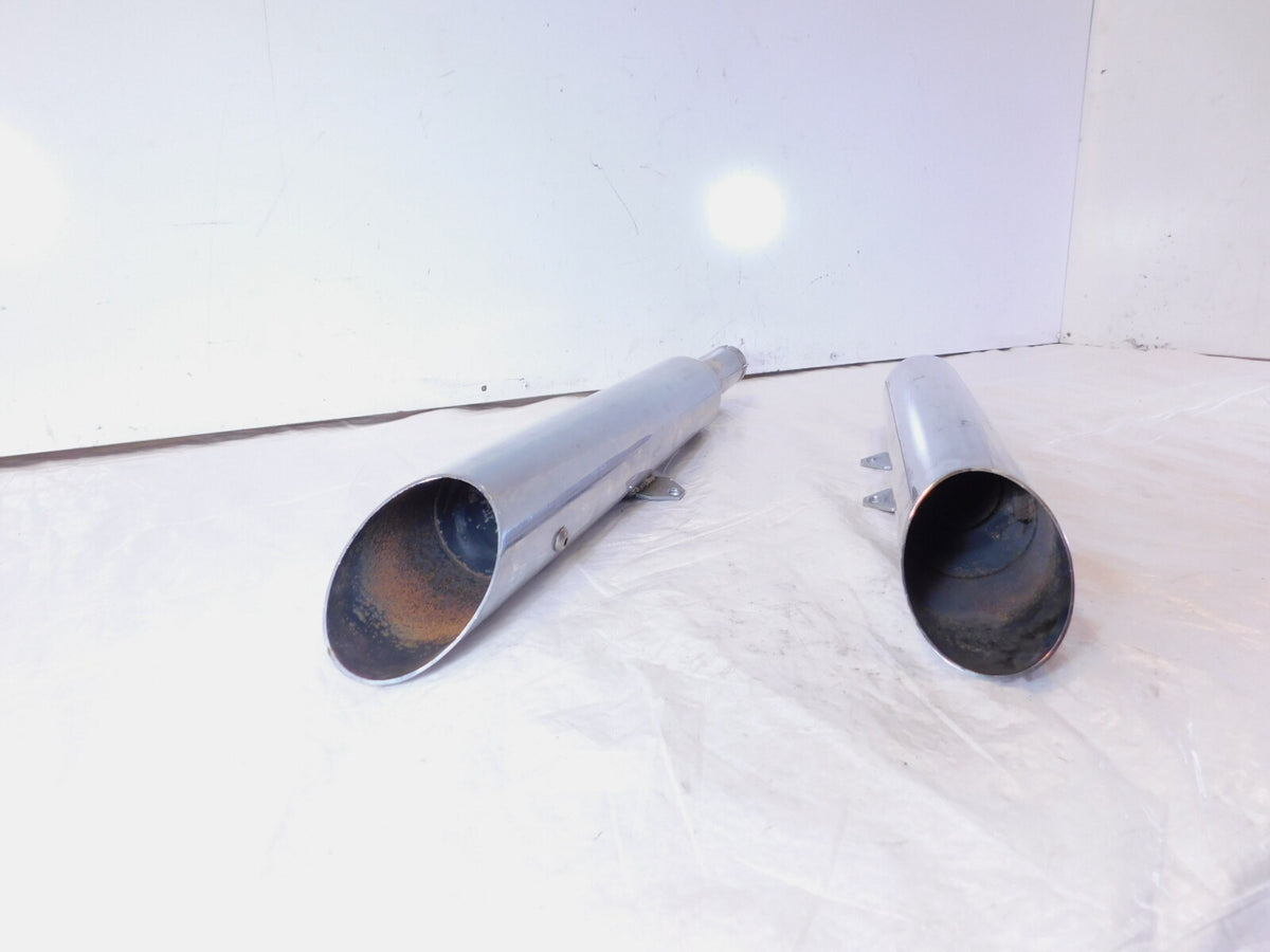 Harley Davidson Softail Heritage Classic & Springer Chrome Exhaust Pipe Mufflers