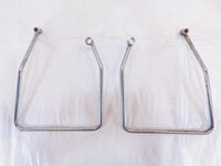 1986-1990 Harley Davidson Sportster 883 1200 Chrome Saddlebag Guard Rail Bars - C3 Cycle