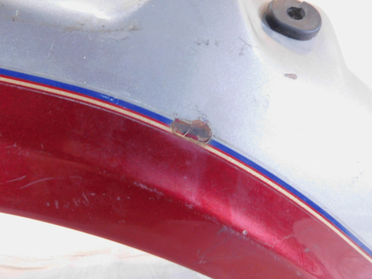 89 Yamaha Virago 1100 XV1100 Red & Silver Tail Rear Wheel Fender Mudguard Cover - C3 Cycle