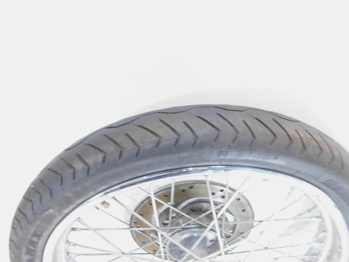 Bent Harley Davidson Softail Night Train & Deuce 21" Laced Front Wheel Rim Tire - C3 Cycle
