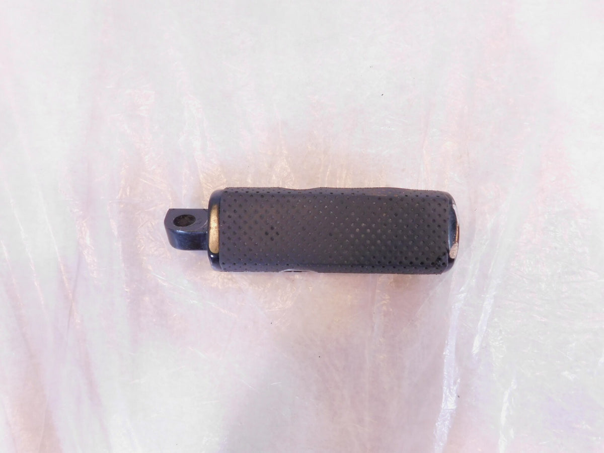 Harley Touring FXR Dyna Sportster & Softail Single Black Rubber Footpeg Footrest - C3 Cycle