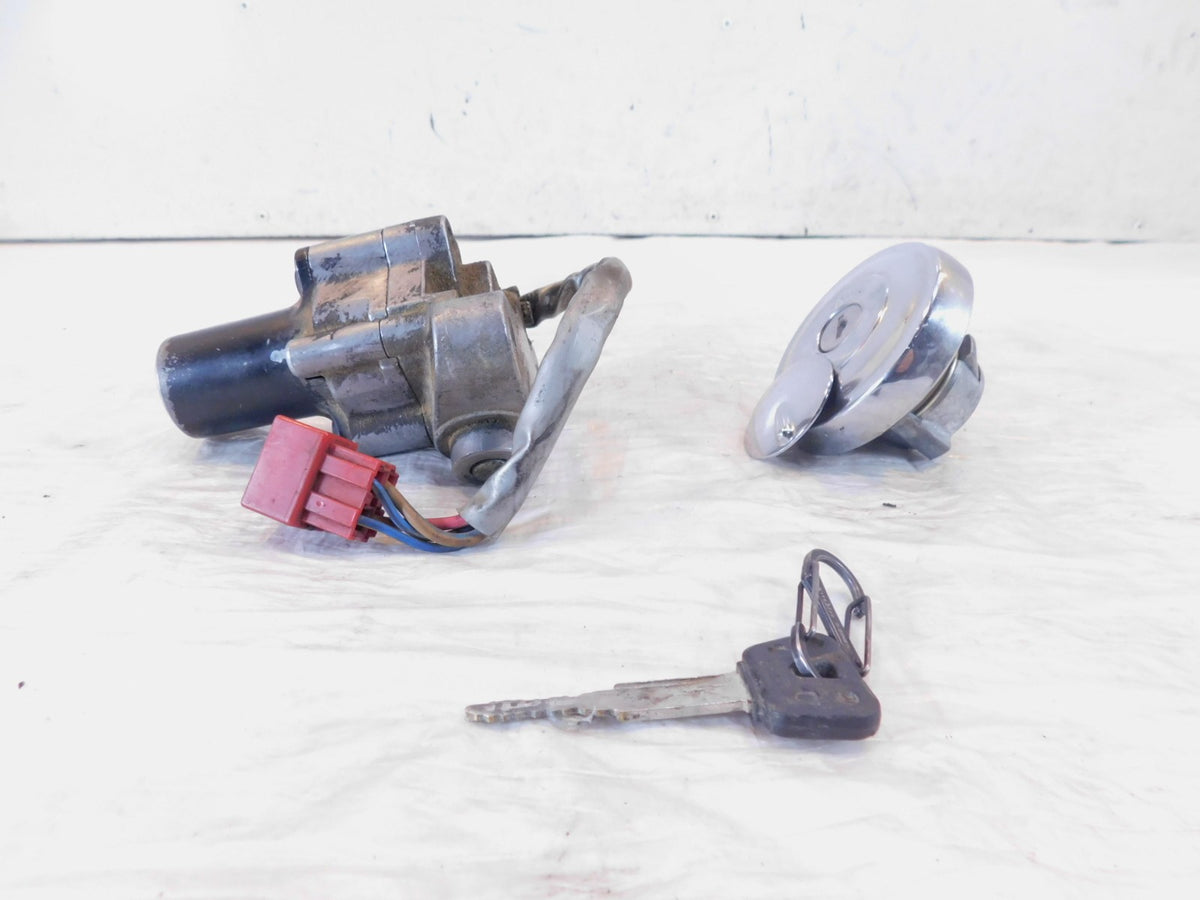 Yamaha V-Star 650 XVS650 1100 Ignition Switch Fuel Tank Storage Lock Set w/ Key - C3 Cycle