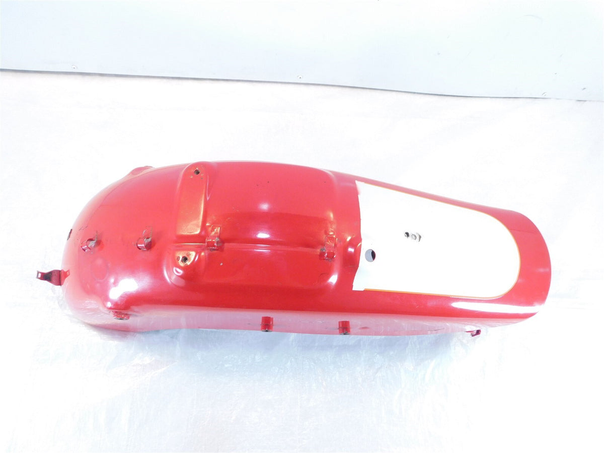 1998-2007 Honda VT1100 Shadow 1100 Red & White Rear Wheel Mudguard Cover Fender - C3 Cycle