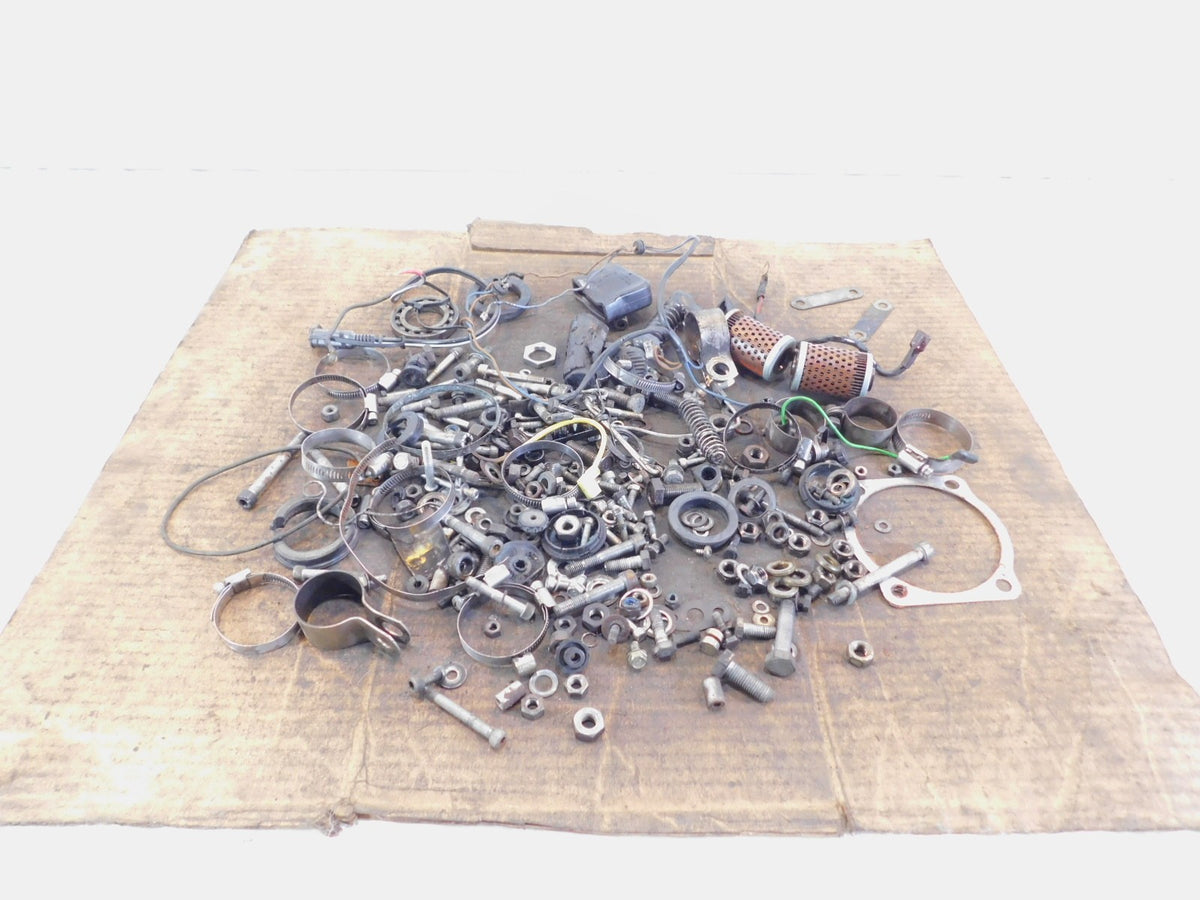 1977-1980 BMW Airhead R80 Miscellaneous Nuts Bolts & Brackets Parts Box Lot - C3 Cycle