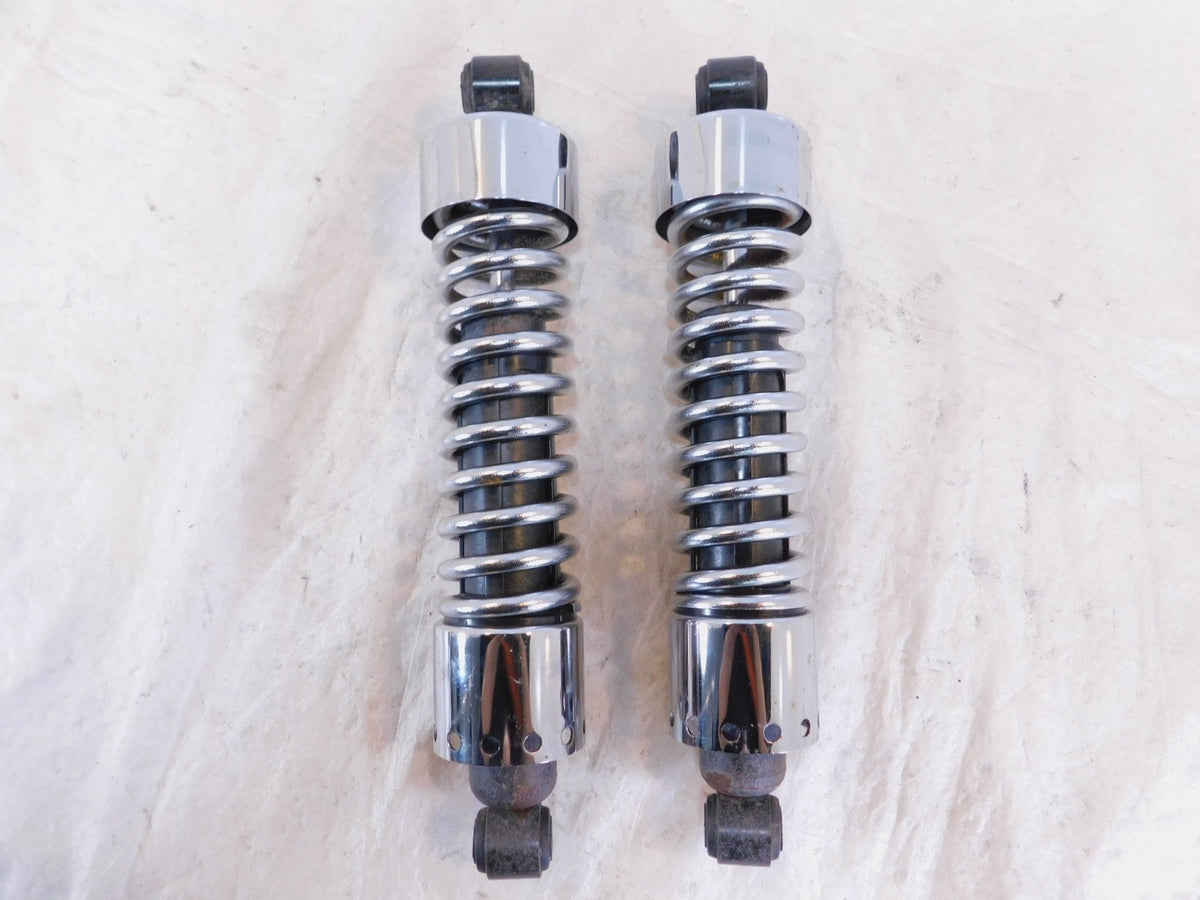 One Harley Davidson Dyna Super & Wide Glide 12 1/2" Chrome Rear Shock Absorbers - C3 Cycle