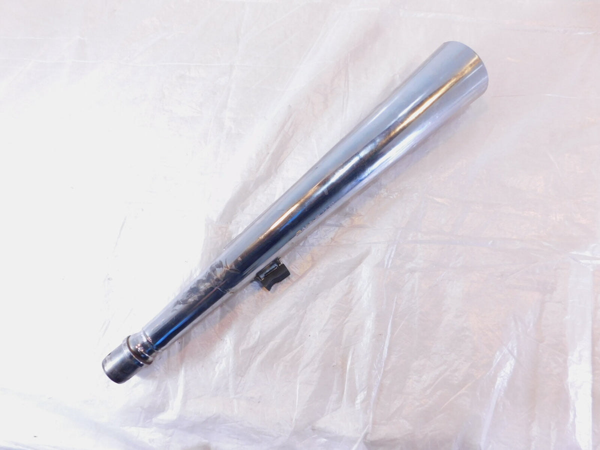 1983 83 Honda GL650 Silverwing 650 Chrome Rear Left Side Exhaust Muffler Pipe - C3 Cycle