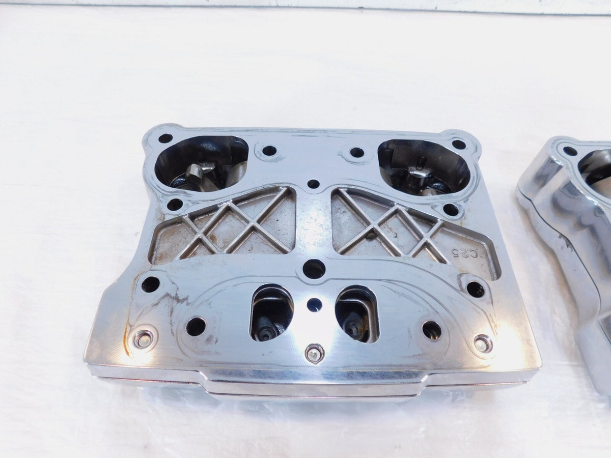 Harley Davidson Touring Dyna & Softail Chrome Cylinder Head Rocker Boxes