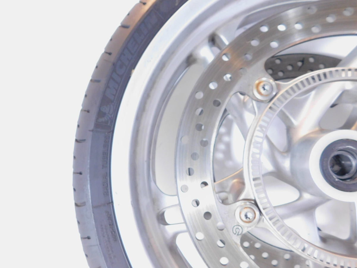 BMW K1200GT K1200RS R1100S R1150R Cast Silver Front Wheel Rim Tire & Brake Rotor - C3 Cycle