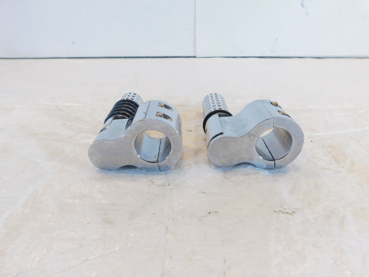 Harley Electra Glide & Road King Highway Footrest Footpeg Mount Bracket Clamps - C3 Cycle