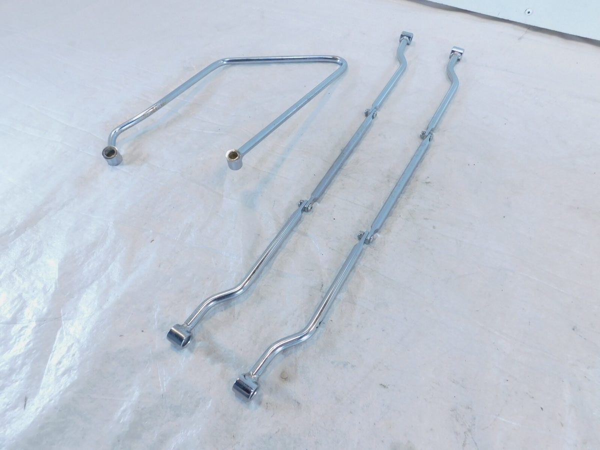 2002 & 2003 Indian Gilroy Scout & Spirit Chrome Saddlebag Guard Mount Brackets - C3 Cycle