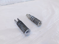 Harley Touring FXR Dyna Sportster & Softail Chrome & Rubber Footpegs Footrests - C3 Cycle