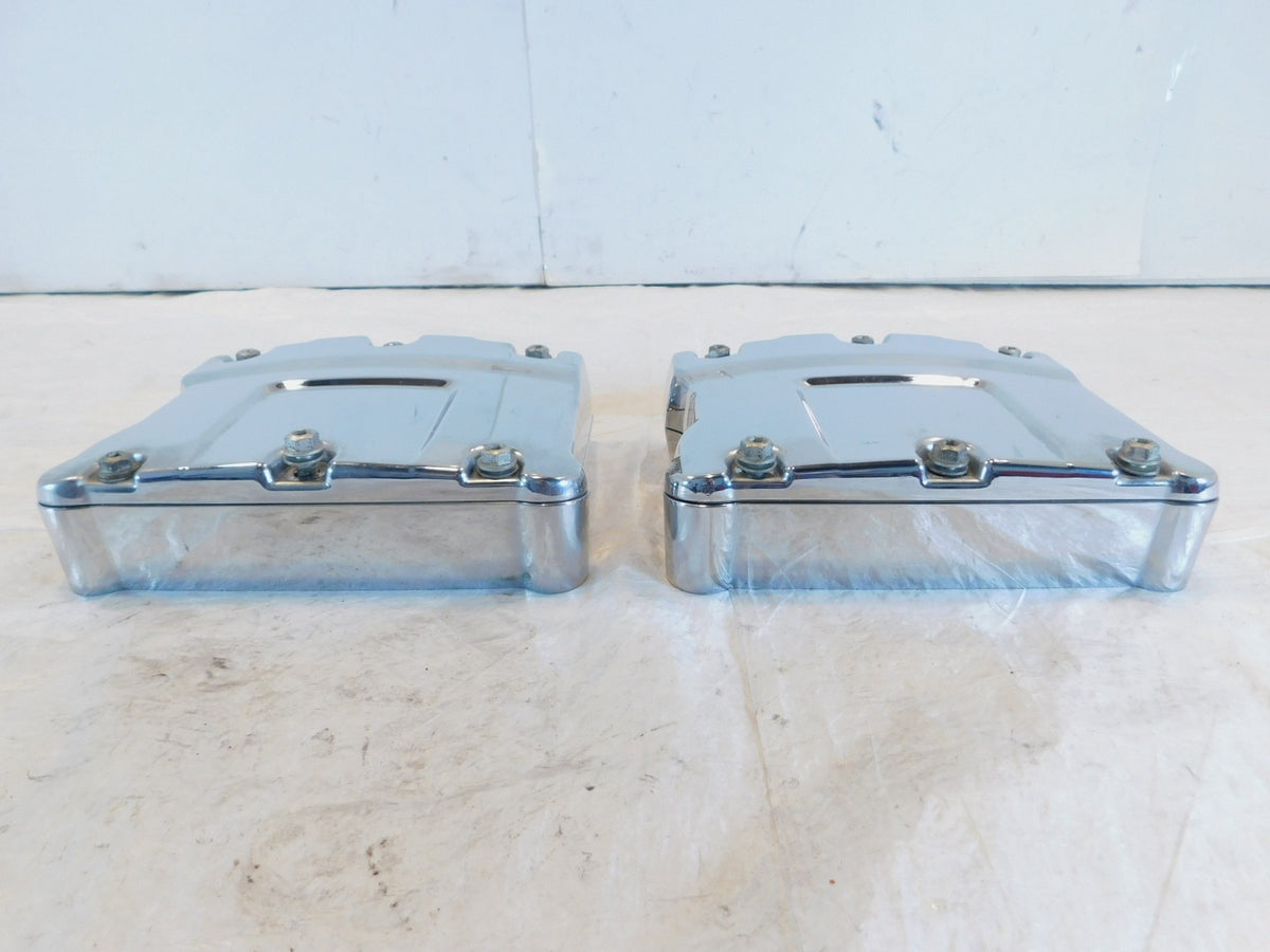 Harley Davidson Touring Dyna & Softail Chrome Cylinder Head Rocker Boxes - C3 Cycle