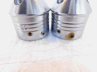 2009 Harley Davidson Touring FLHX Super Glide Chrome Front Axle Nut Covers - C3 Cycle