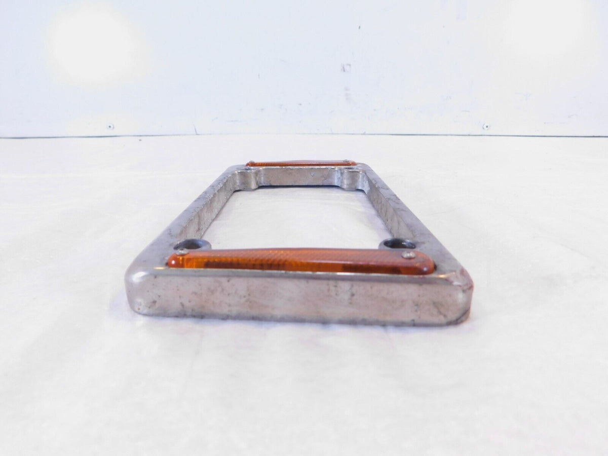 1993-1998 Harley Davidson Dyna Wide Glide Polished License Plate Bracket Trim - C3 Cycle