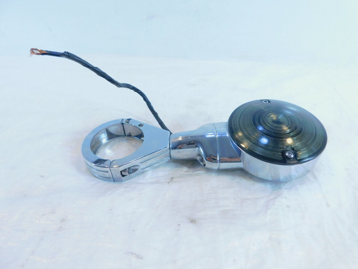 2002-2006 Harley V-Rod VRod VRSC VRSCA 49mm Fork Front Turn Signal & Mount Clamp - C3 Cycle