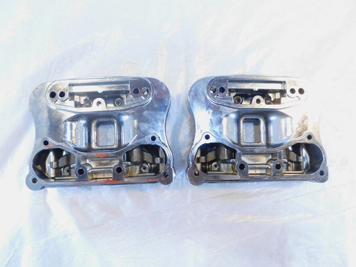 Harley Davidson Sportster 883 & 1200 Black Cylinder Head Cover Rocker Boxes - C3 Cycle