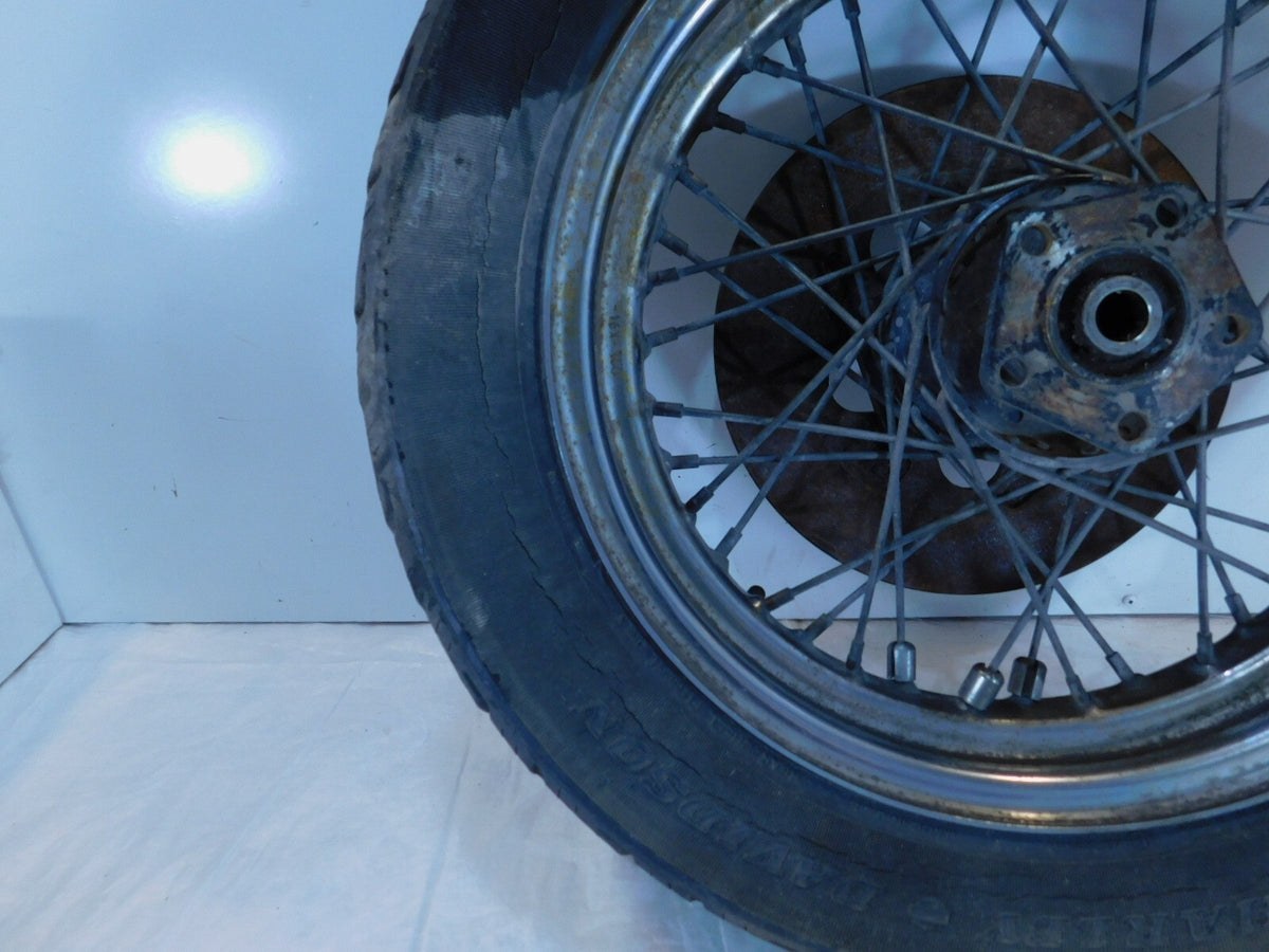 Harley Dyna Softail & Sportster 883 & 1200 Back Spoked Rear Wheel Rim & Tire - C3 Cycle