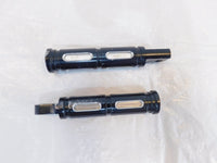 Harley Touring V-Rod Dyna Sportster FXR Softail Black Footpeg Footrests - C3 Cycle