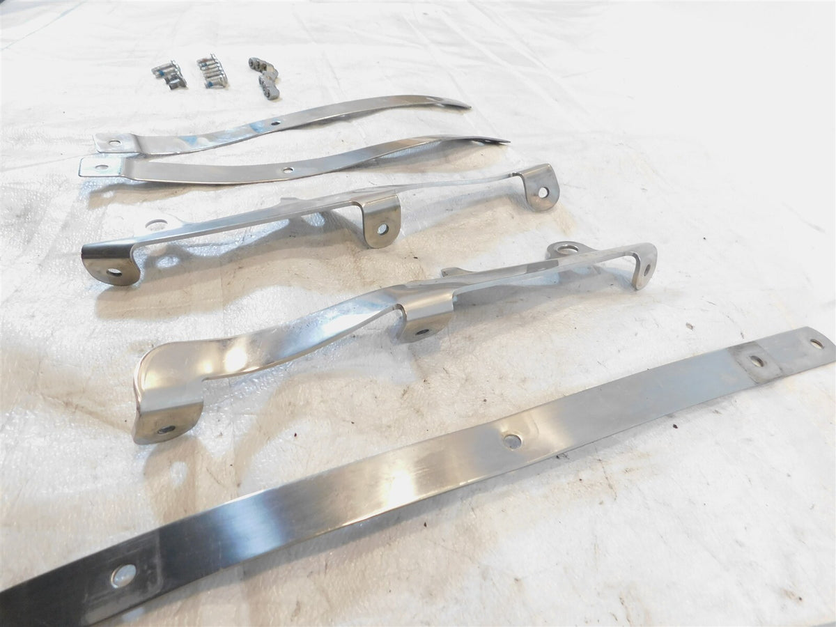 Bent Harley Davidson Sportster 883 1200 Custom Hugger Front Windshield Brackets - C3 Cycle