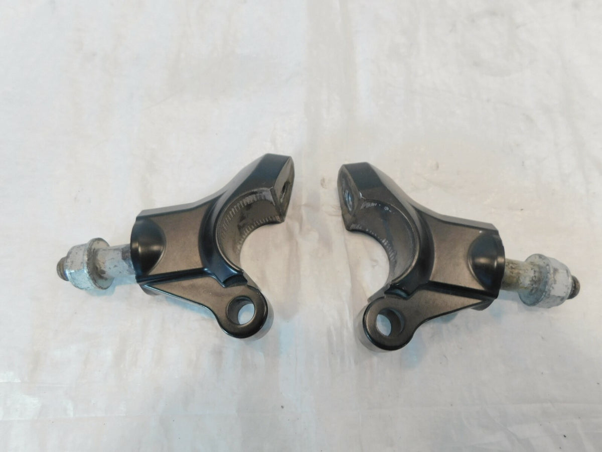 2010 2011 2012 2013 Kawasaki Z1000 ZR1000 Lower Handlebar Riser Clamp Mounts - C3 Cycle