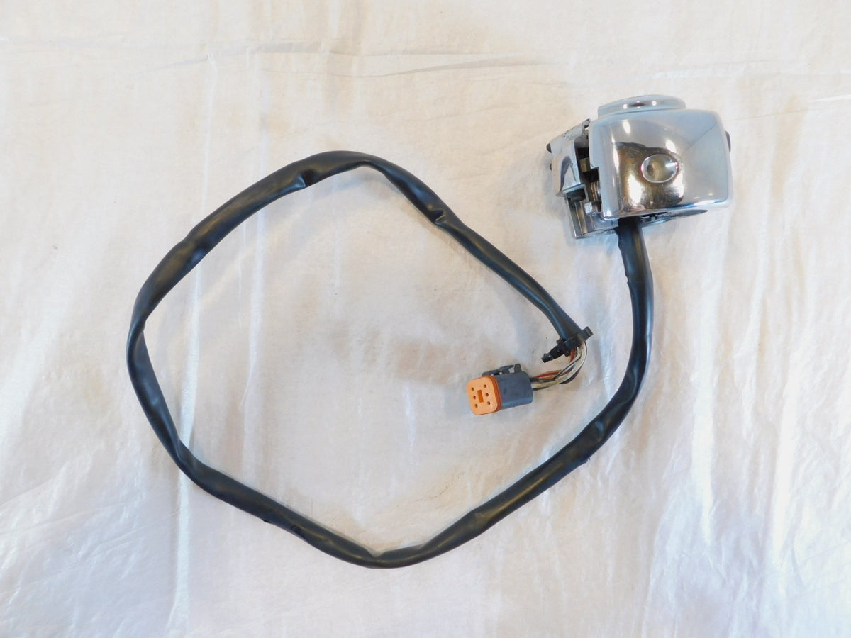 Harley Softail Dyna & Sportster Chrome Right Handlebar Start Stop Switch Buttons - C3 Cycle