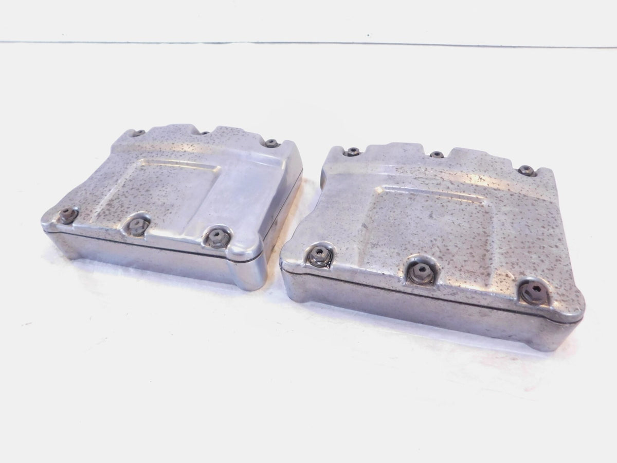 Harley Polished Twin Cam Touring Dyna Softail Cylinder Head Rocker Boxes & Arms - C3 Cycle