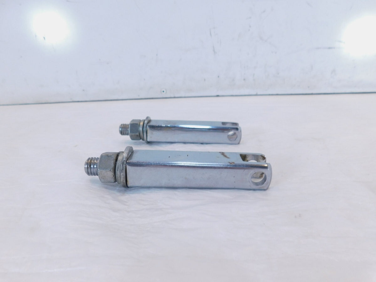 Harley EVO FXR EVO Dyna Chrome Front Highway Footpeg Peg Mount Clevis Brackets - C3 Cycle