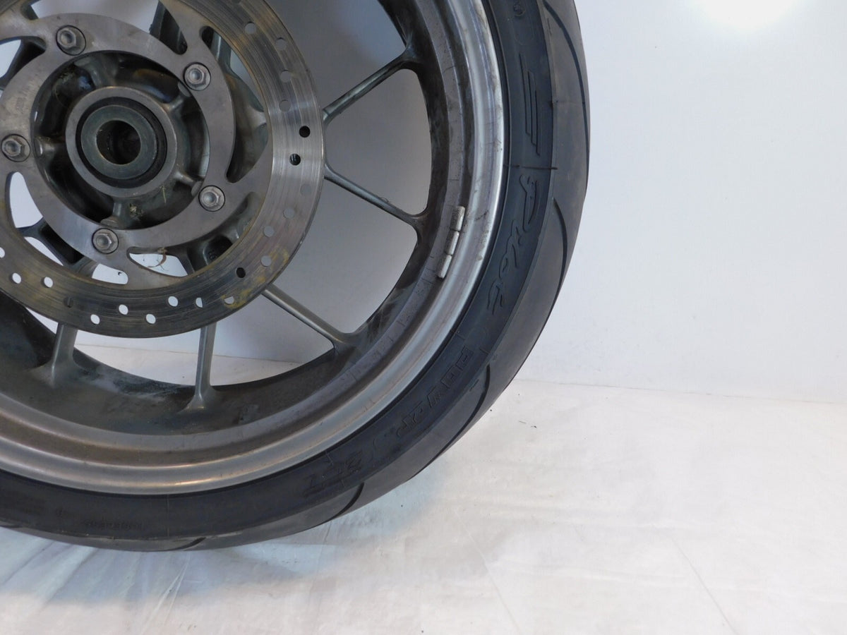 2007 2008 2009 Aprilia Shiver 750 SL750 Gray Rear Wheel Rim & Brake Rotor - C3 Cycle