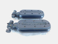 Harley Davidson Touring FXR Dyna Sportster & Softail Black Footpegs Footrests - C3 Cycle